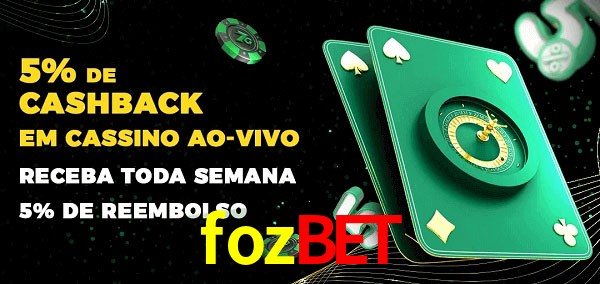 Promoções do cassino ao Vivo fozbet
